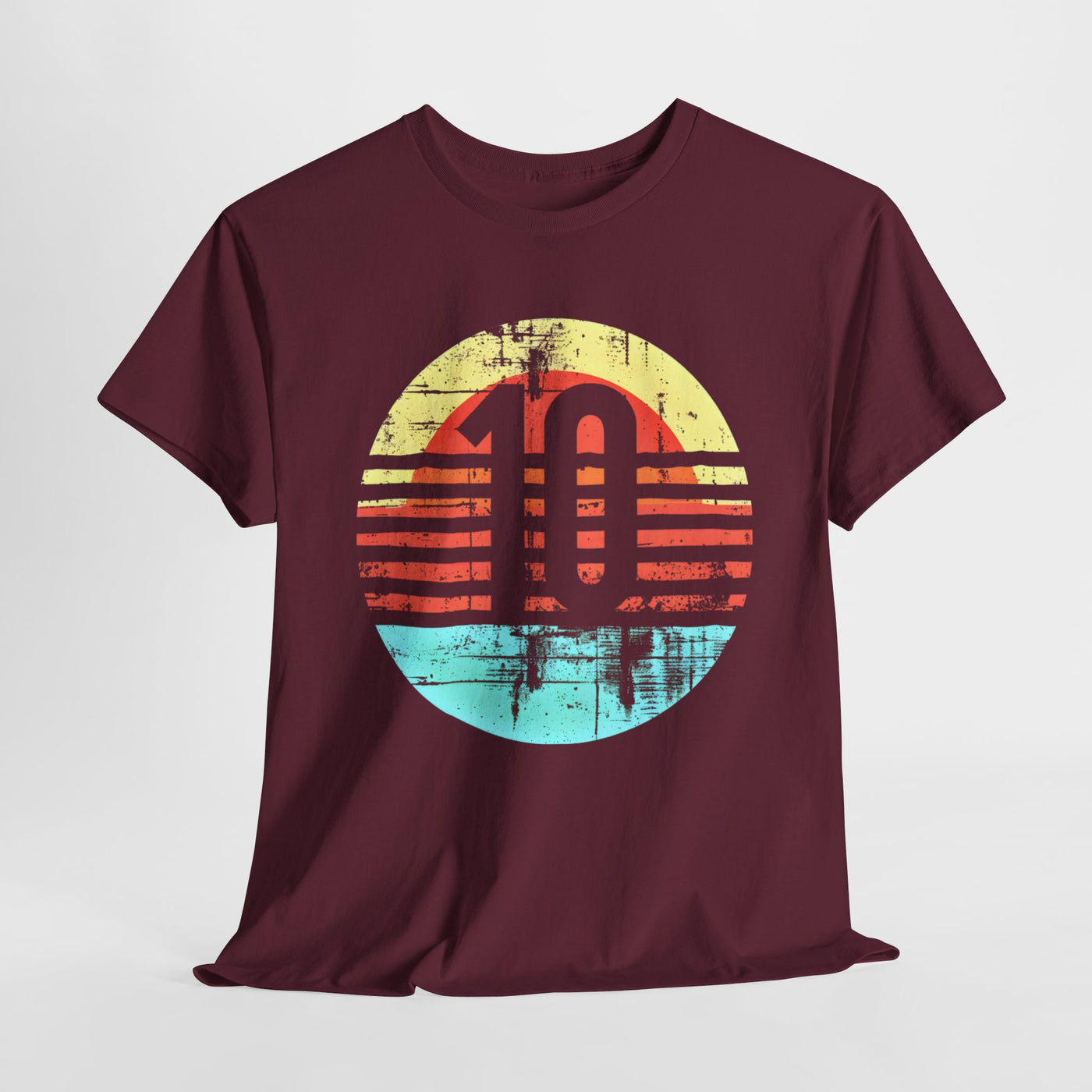 "Number 10 Sunset T-Shirt – Premium Cotton Tee with Vibrant Sunset Graphic, Casual & Stylish Wear"