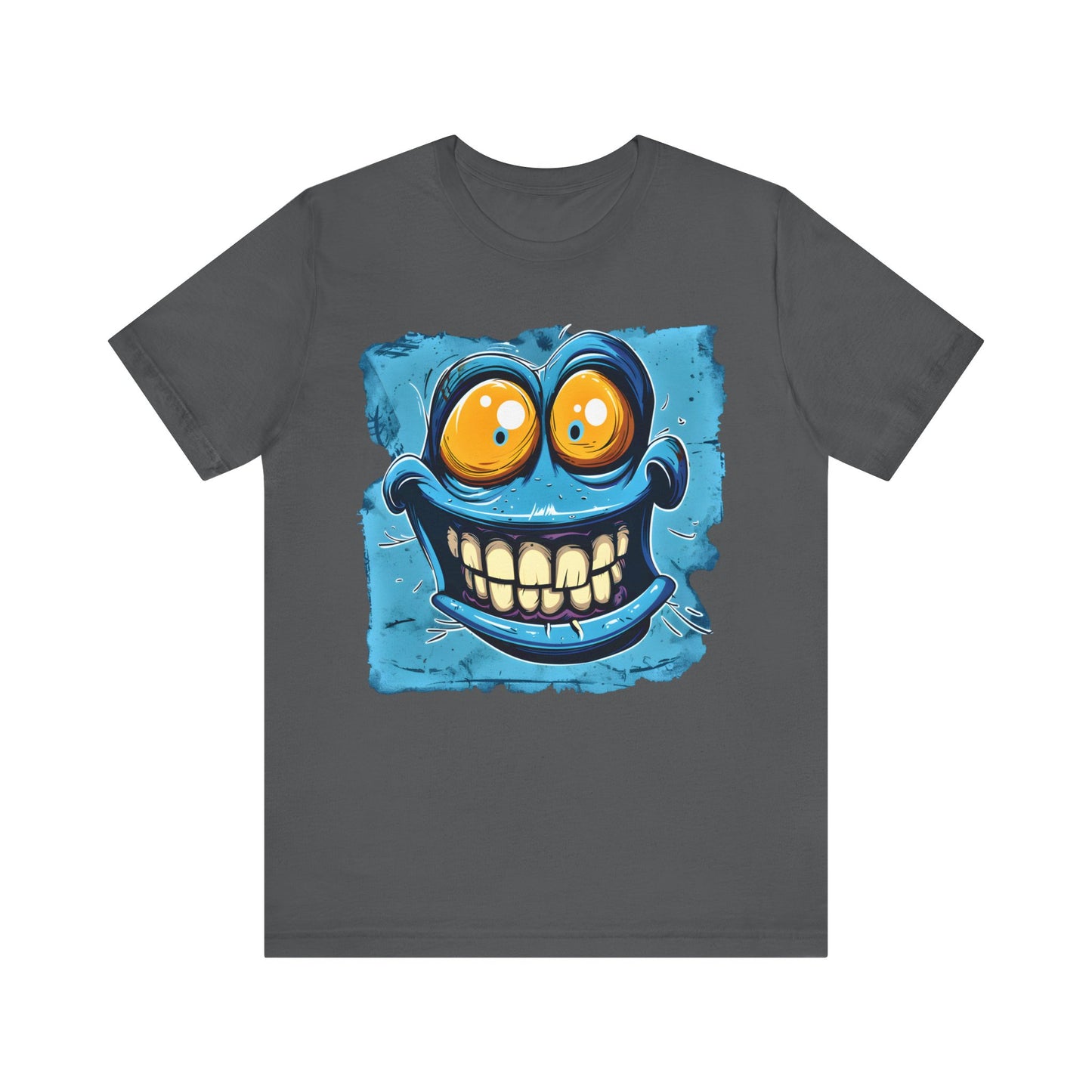 Blue Smiley Funny T-shirt design