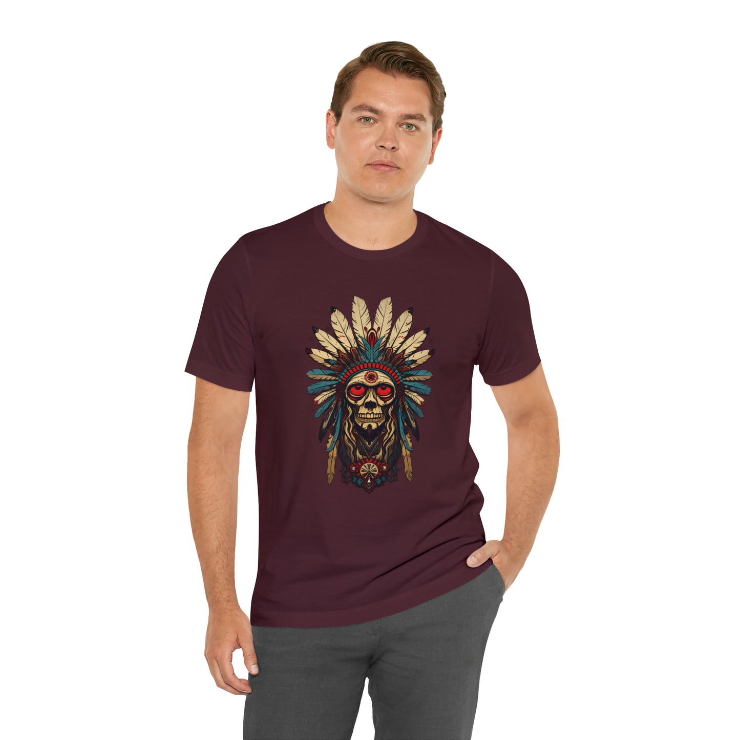 Spirits of Apache collection: Apache skull with feathers