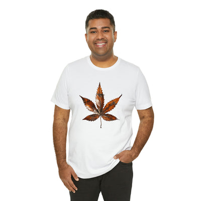 Cannabis art collection: Rusted metal cannabis leaf