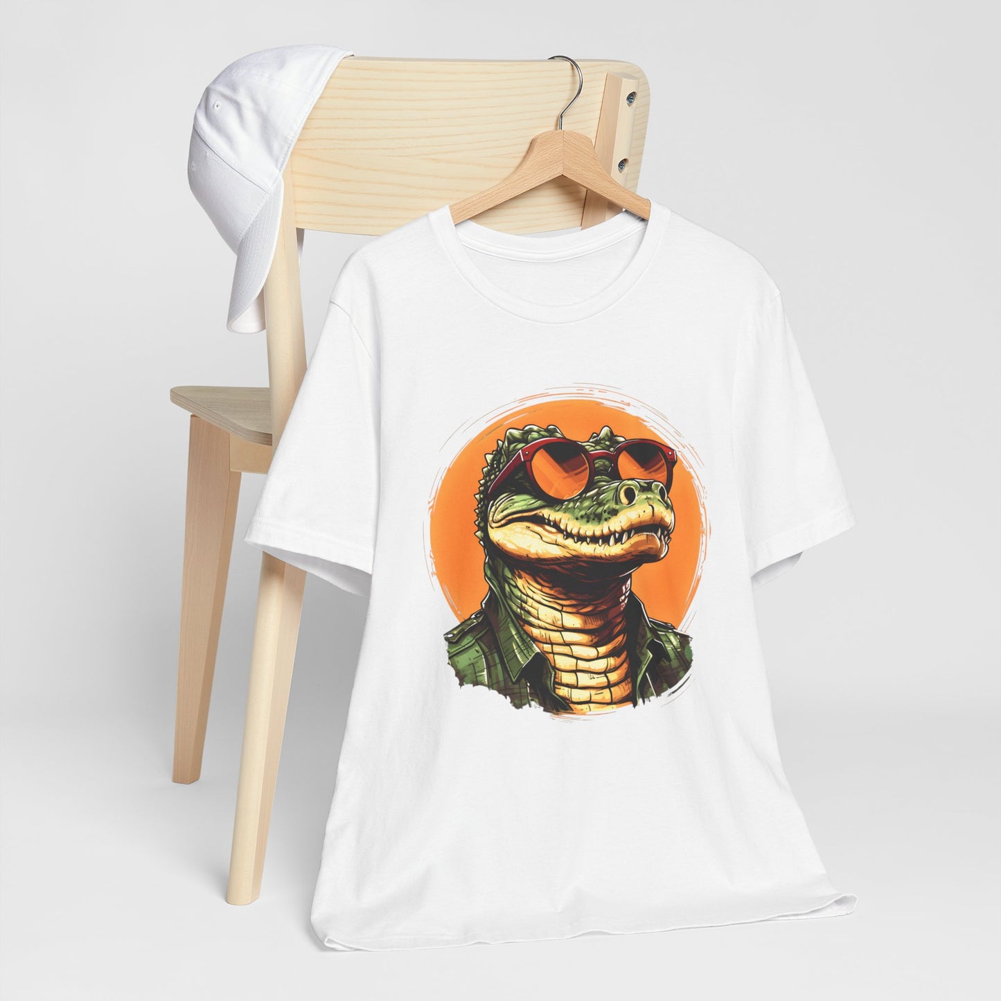 Cool Croc in Sunglasses Animal T-shirt design