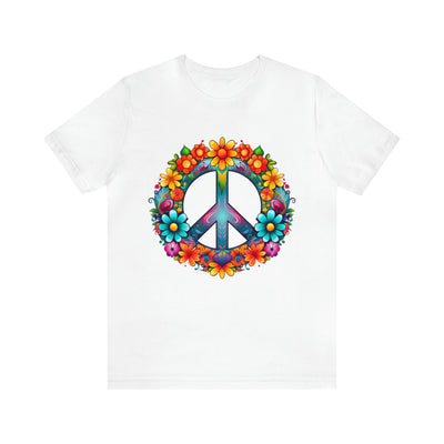 SAY NO TO WAR COLLECTION: Peace and Love symbol in fowers