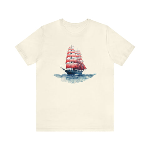 Maritime art collection: Red sails