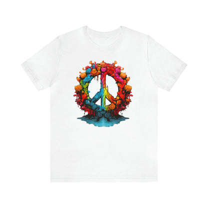 SAY NO TO WAR COLLECTION: PEACE AND LOVE SIGN IN BRIGHT COLORS