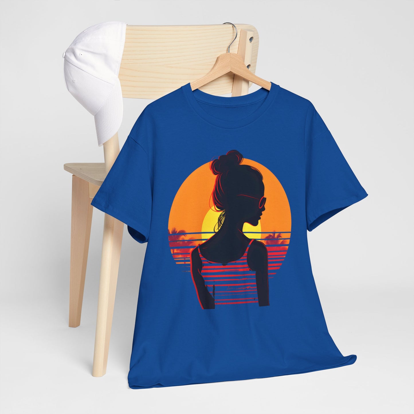 Sunset Beach Silhouette T-shirt design