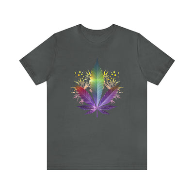 Cannabis art collection: Rainbow cannabis leaf