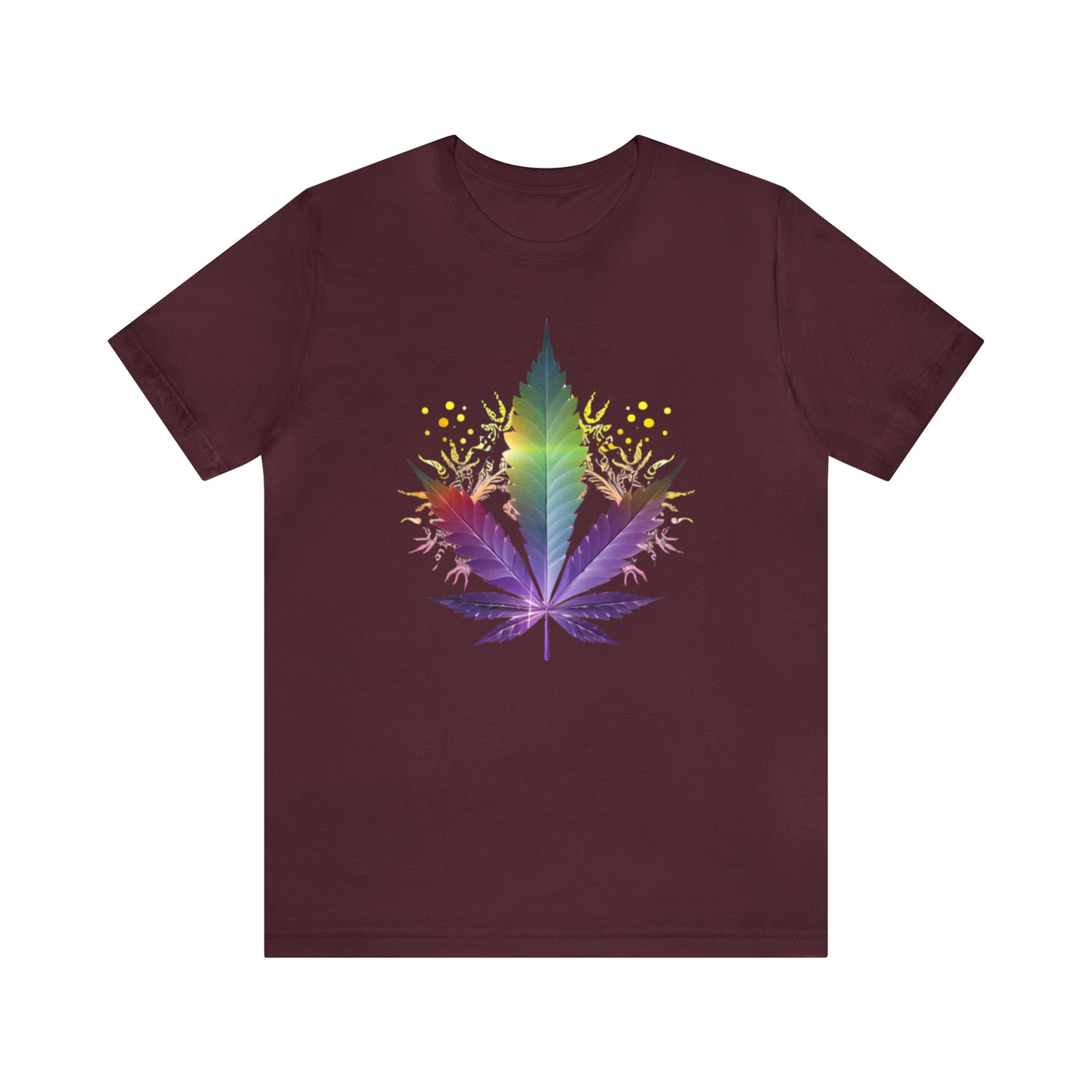 Cannabis art collection: Rainbow cannabis leaf