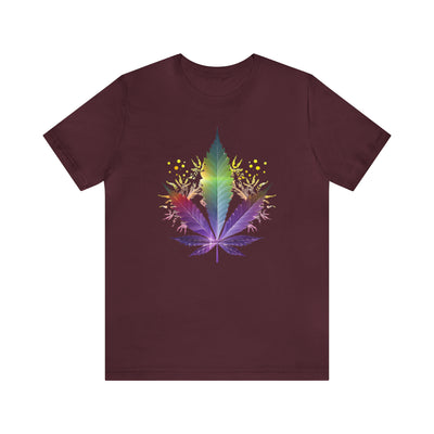 Cannabis art collection: Rainbow cannabis leaf