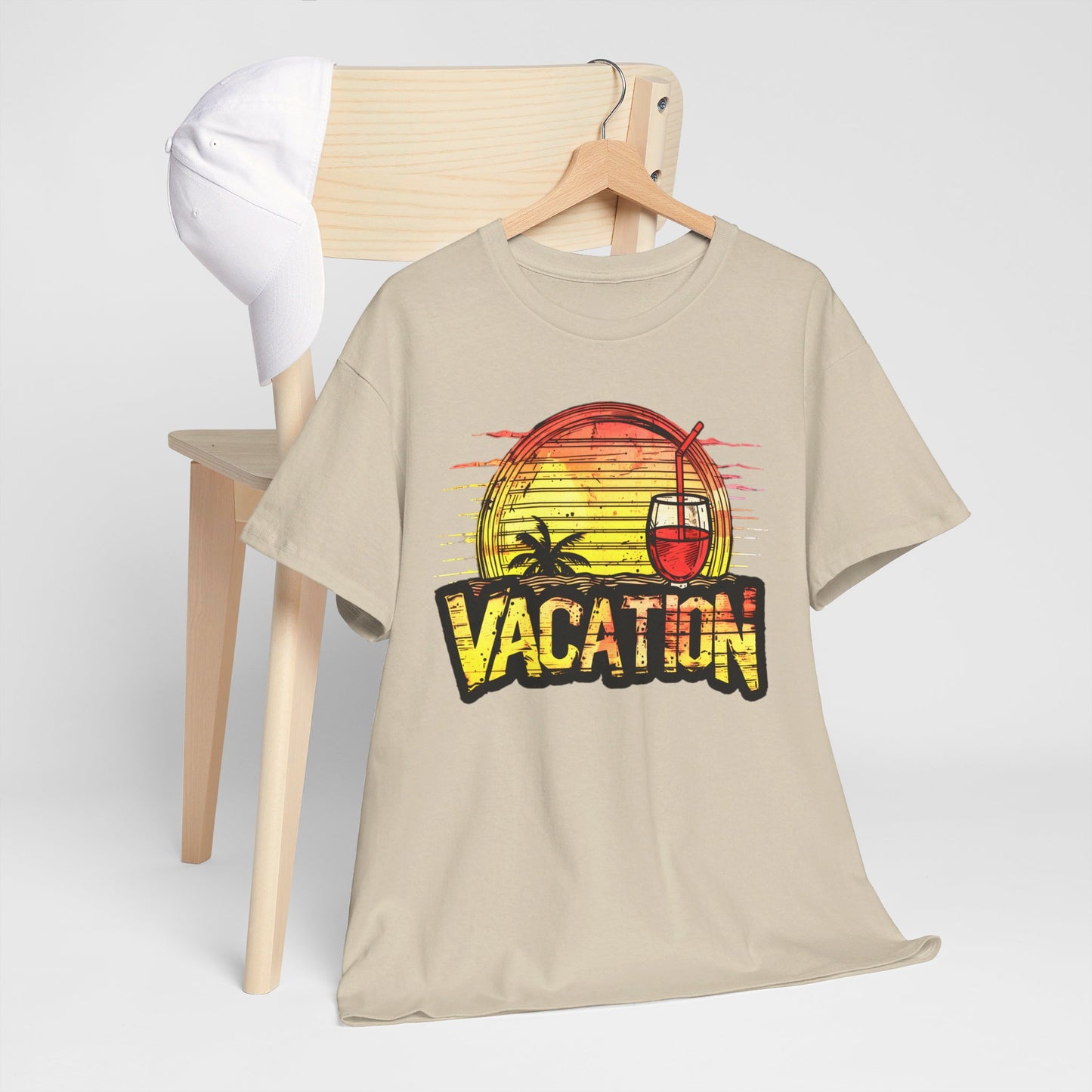 Sunset Vacation Cocktails Pleasures T-Shirt – Sip, Relax, and Unwind