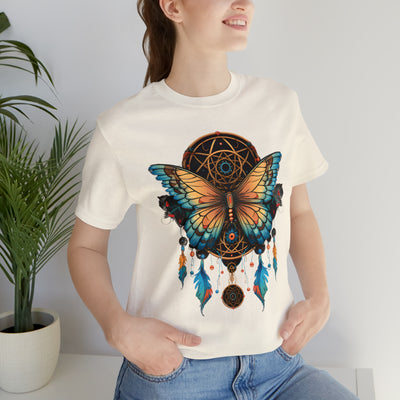 Amazing insects collection: A dark dreamcatcher with a butterfly