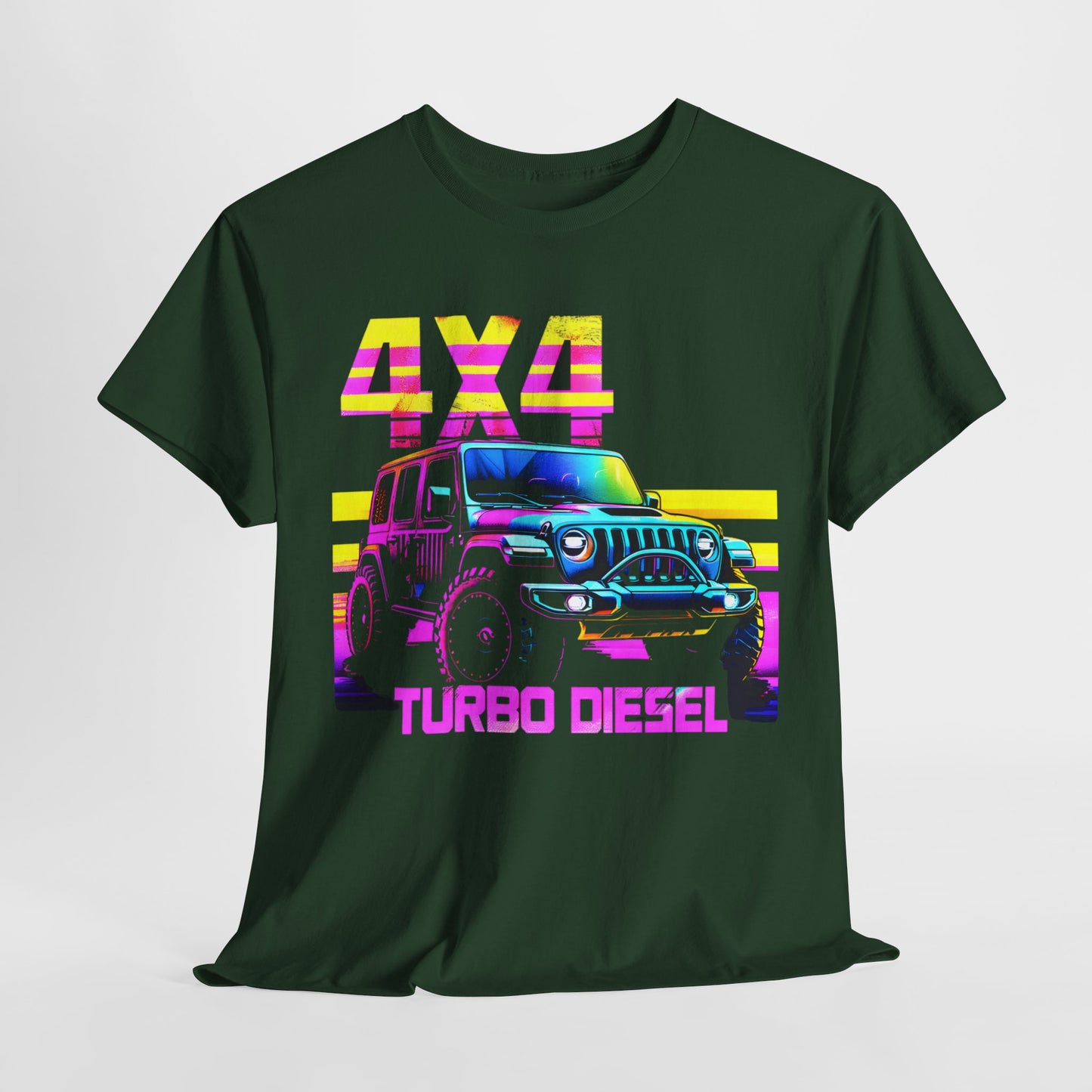 "Purple 4x4 Turbo Diesel Adventure T-Shirt – Power Meets Performance"