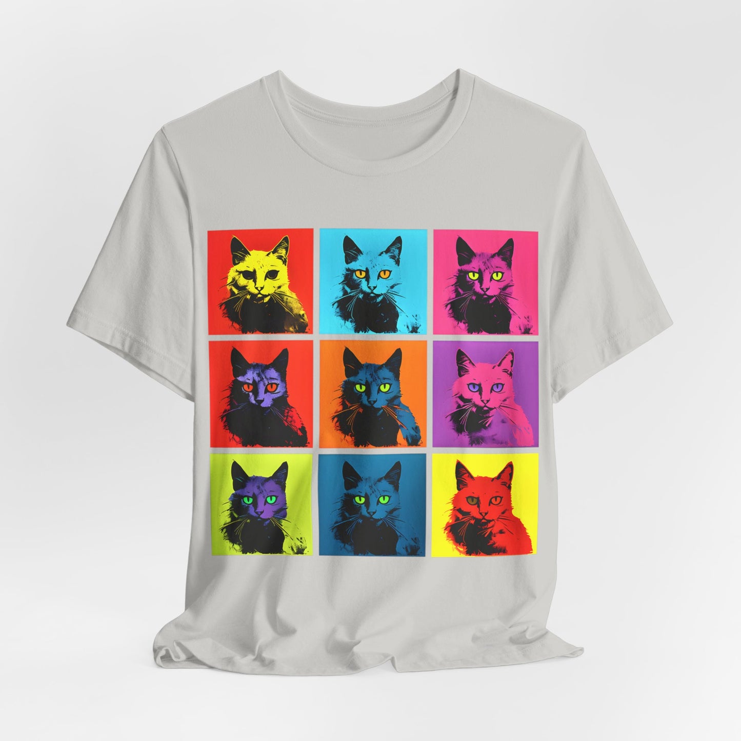 9 Andrew Warhol Style Cats T-shirt design