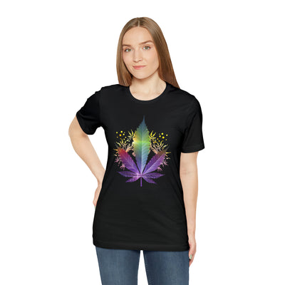 Cannabis art collection: Rainbow cannabis leaf