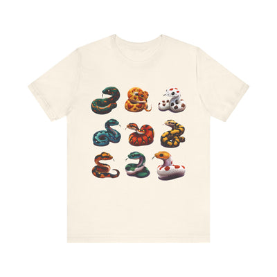 Nine Colorful Snakes T-shirt design