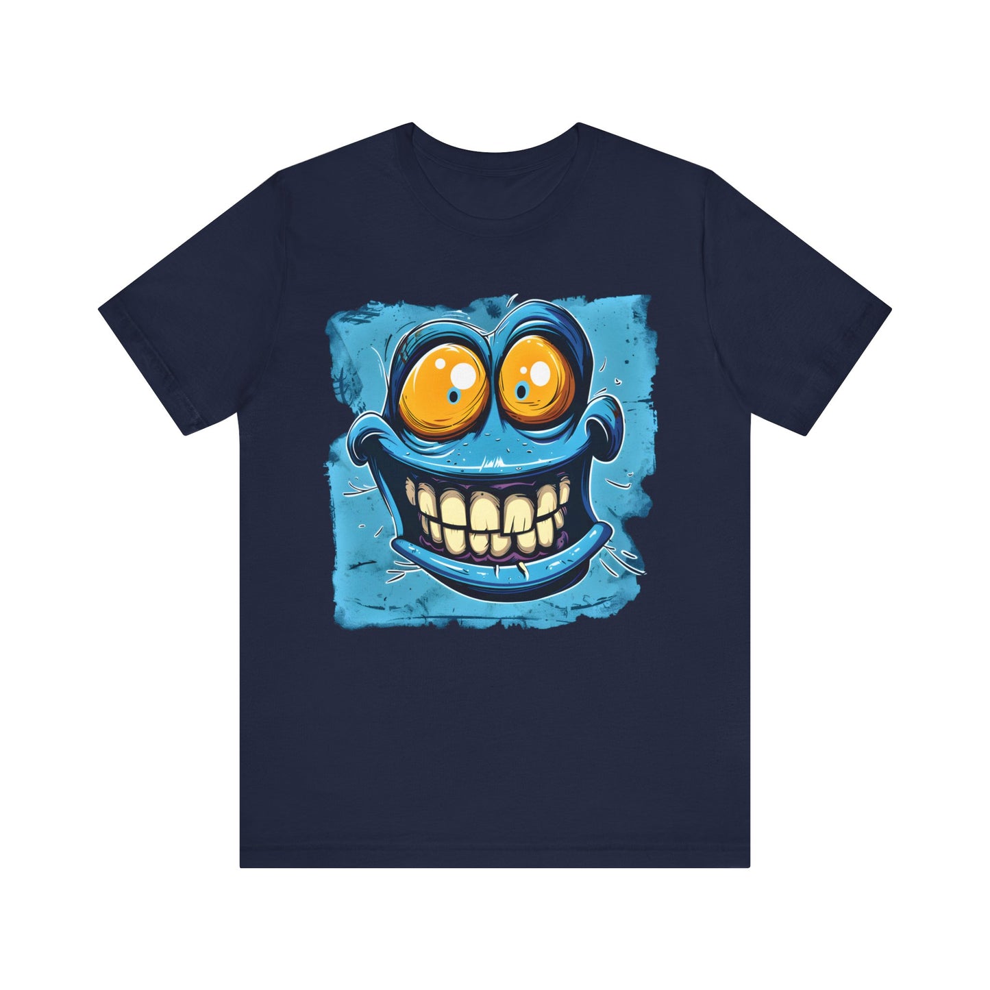 Blue Smiley Funny T-shirt design