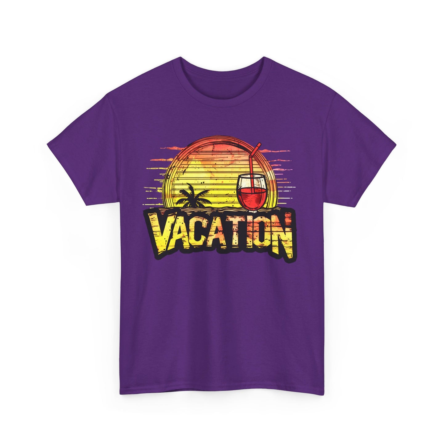 Sunset Vacation Cocktails Pleasures T-Shirt – Sip, Relax, and Unwind