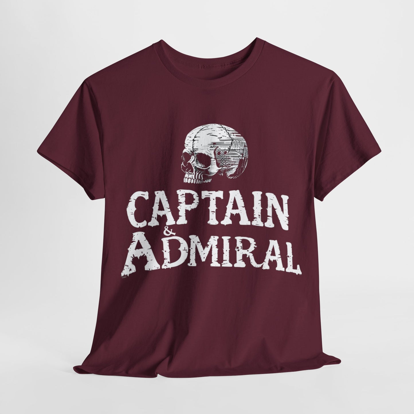 "Captain and Admiral Skull" Maritime T-Shirt