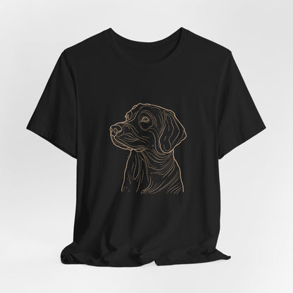 Line Art Retriever Dog T-shirt design