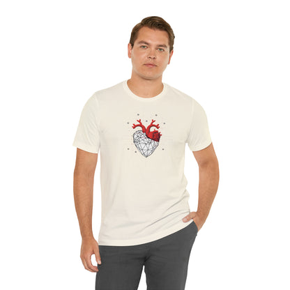 Hearts collection: Line Art Heart Triangular Design