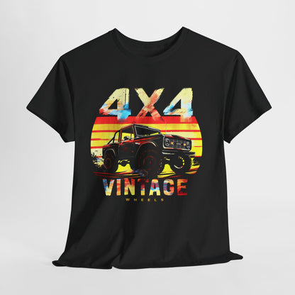 "4x4 Vintage Car Adventures T-Shirt – Classic Style Meets Off-Road Power"