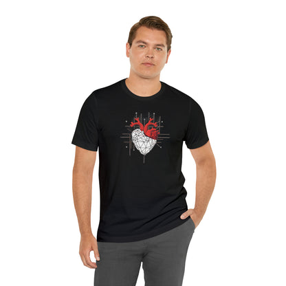 Hearts collection: Line Art Heart Triangular Design