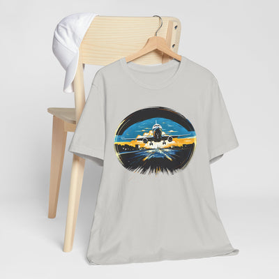 "Jet Liner from Ukraine Takeoff" Aviation Graphic T-shirt