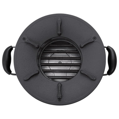 Camping Wood Stove Black 36x26x22.5 cm Metal