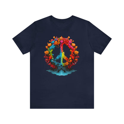 SAY NO TO WAR COLLECTION: PEACE AND LOVE SIGN IN BRIGHT COLORS