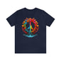 SAY NO TO WAR COLLECTION: PEACE AND LOVE SIGN IN BRIGHT COLORS