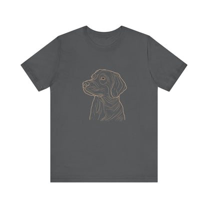 Line Art Retriever Dog T-shirt design