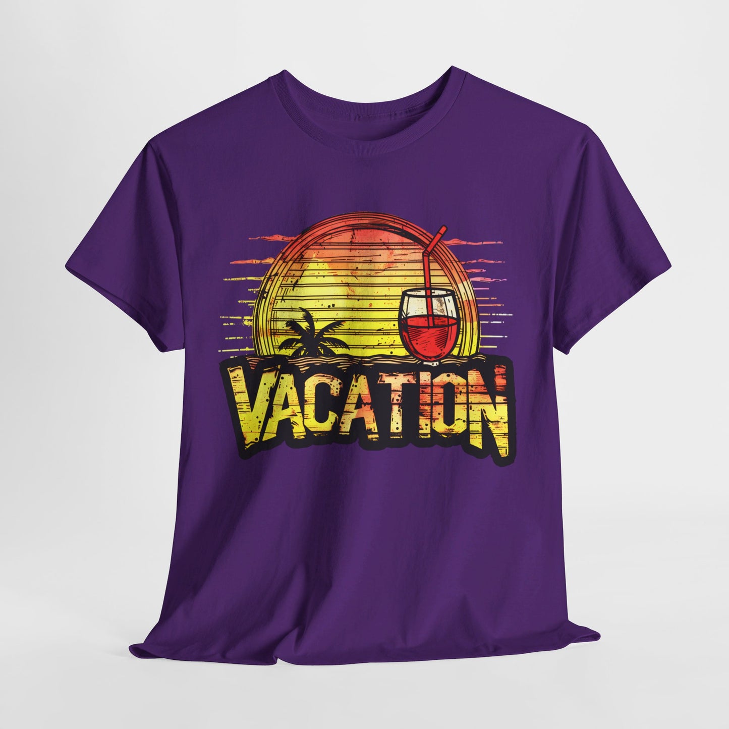 Sunset Vacation Cocktails Pleasures T-Shirt – Sip, Relax, and Unwind