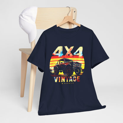 "4x4 Vintage Car Adventures T-Shirt – Classic Style Meets Off-Road Power"