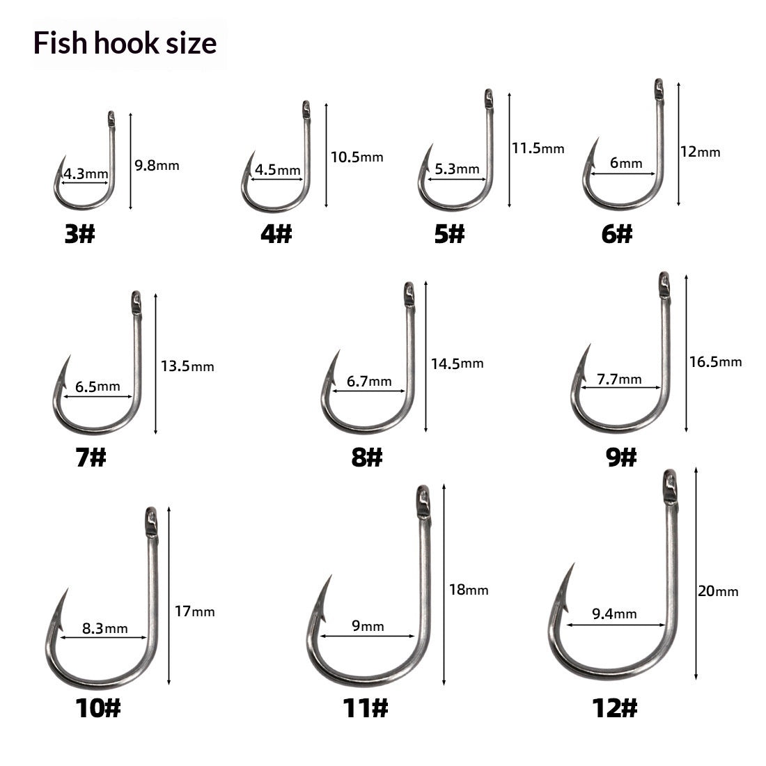 Fishing Tackle Set With Barbed Hooks