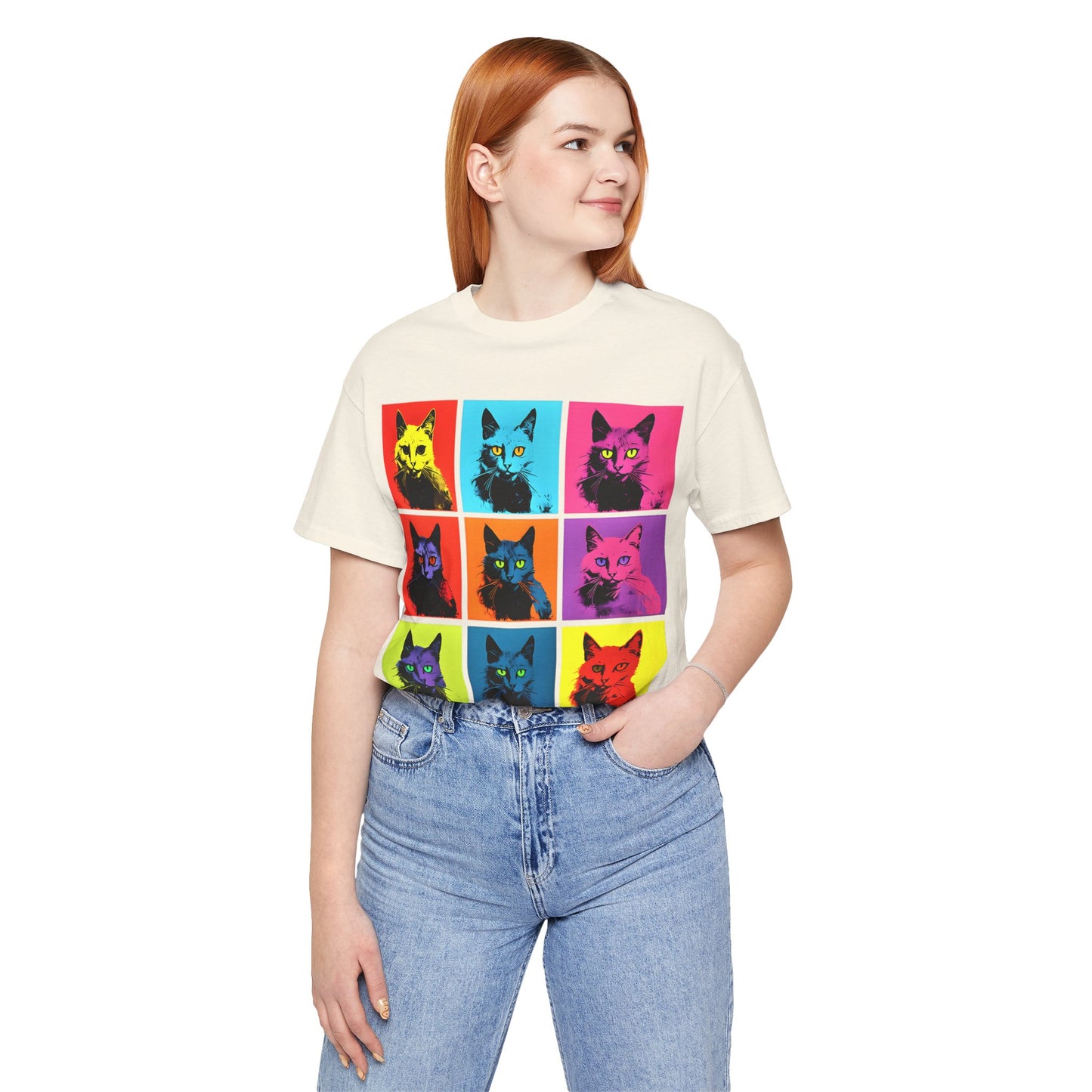 9 Andrew Warhol Style Cats T-shirt design