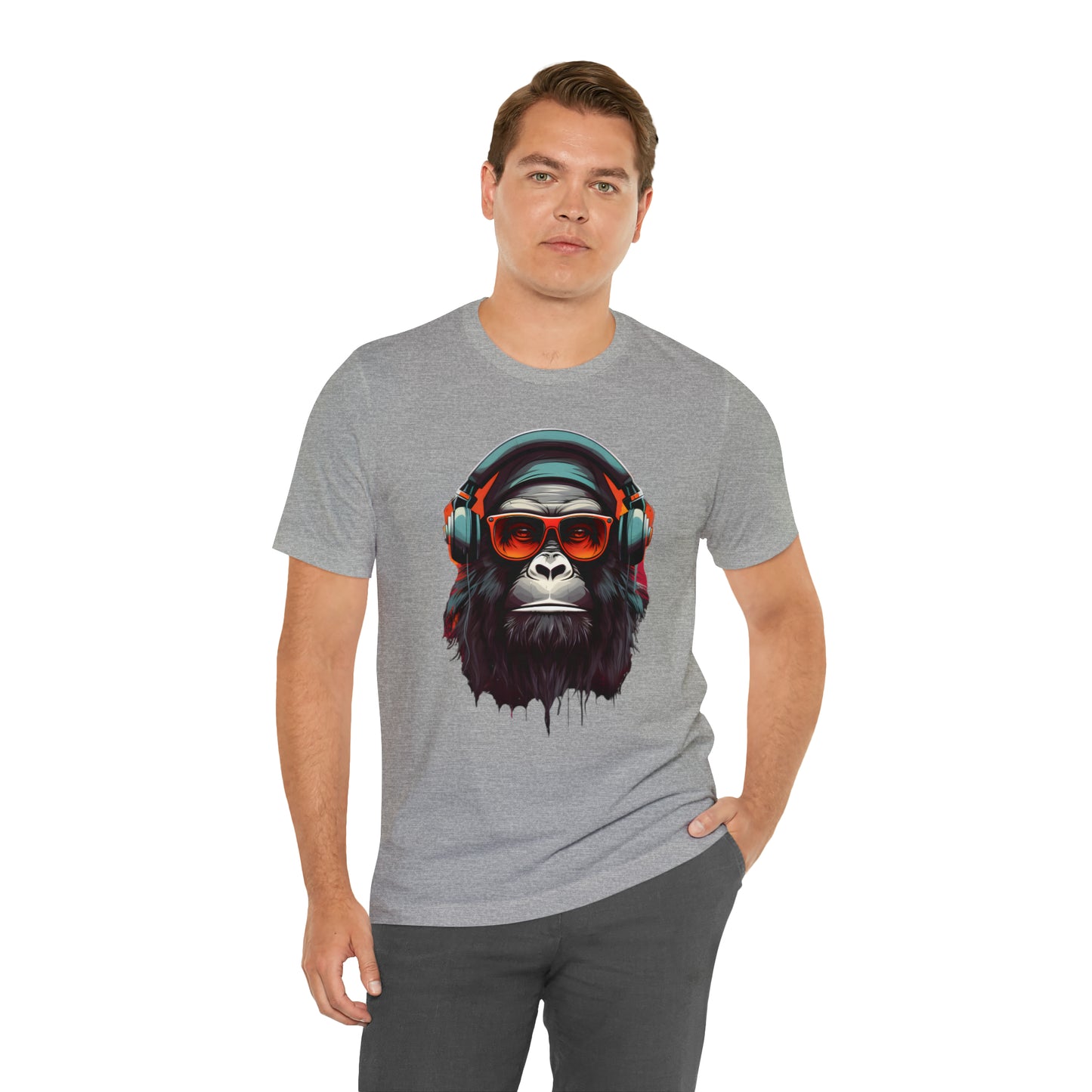 Apes design collection: Funky Gorilla in headphones