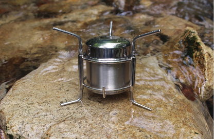 Camping Picnic Stove Outdoor Stainless Steel Liquid Alcohol Stove