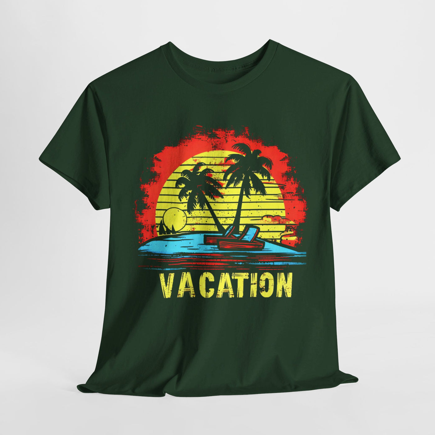 Sunset Vacation Island T-Shirt – Tropical Paradise Vibes