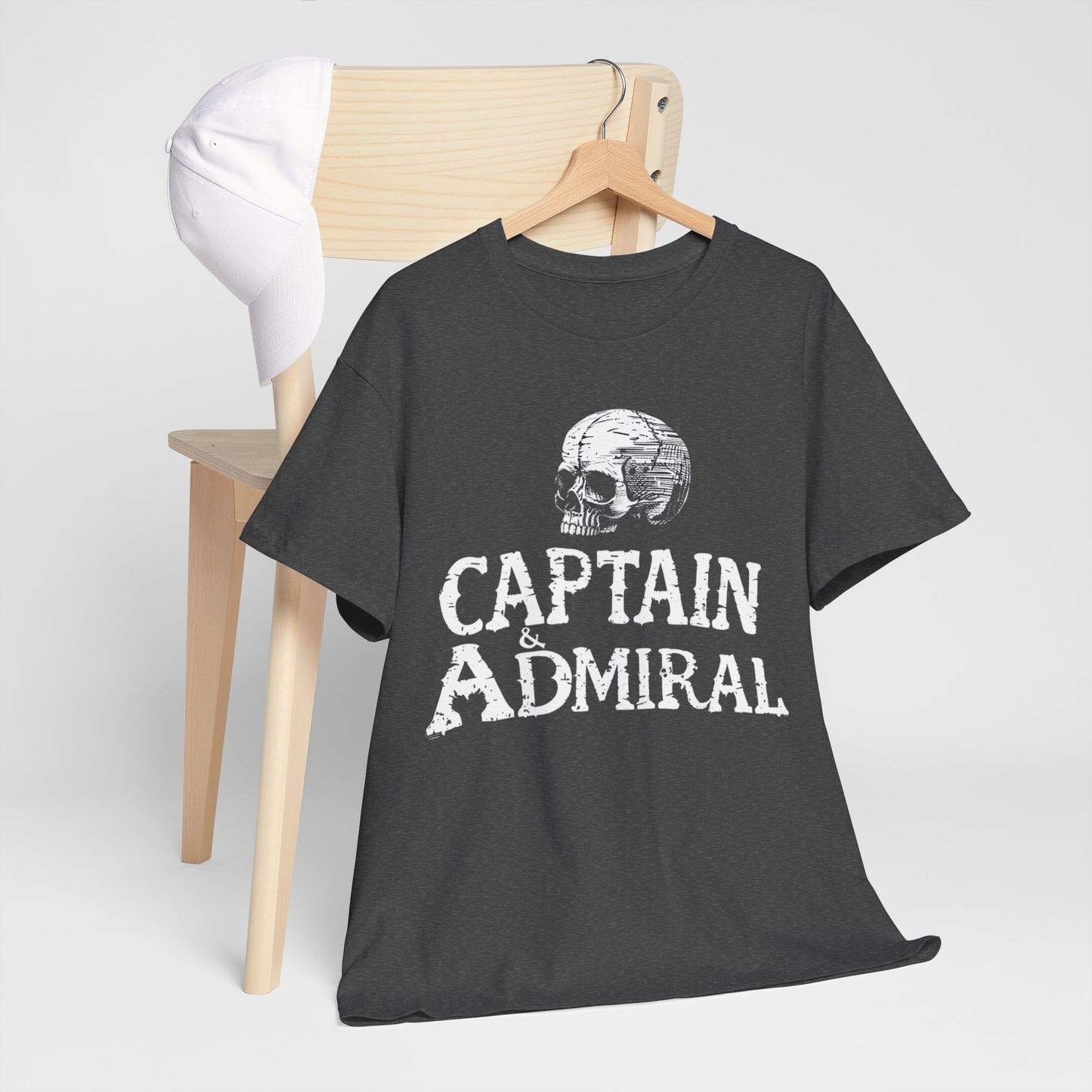 "Captain and Admiral Skull" Maritime T-Shirt