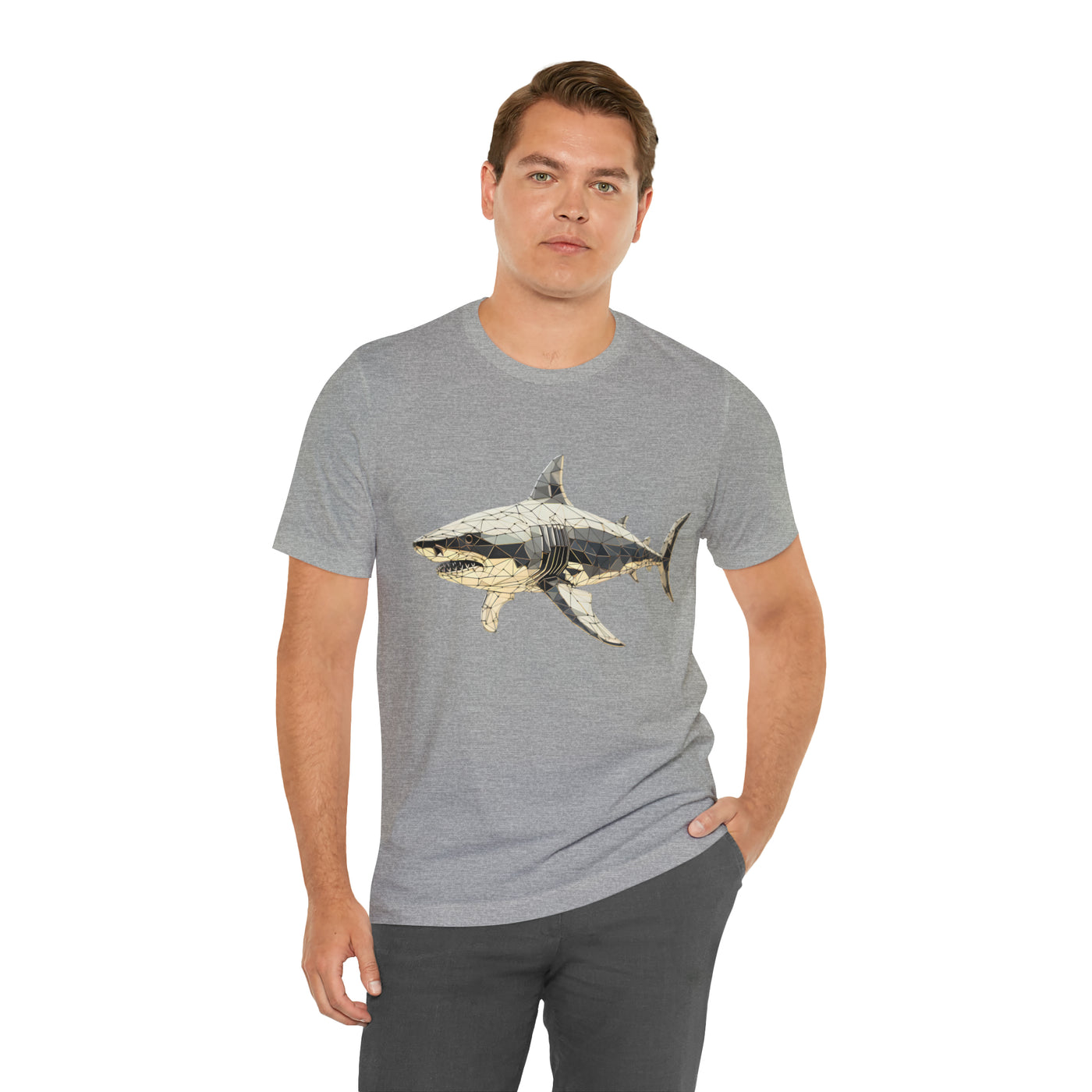 Fishy art collection: Shark triangulation design