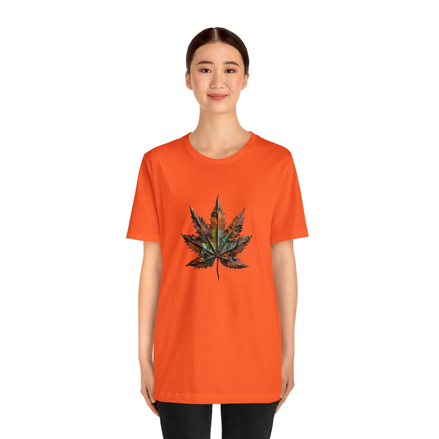 Cannabis art collection: Rusted metal cannabis leaf design