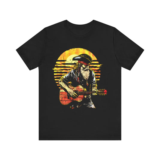 Vintage Cowboy Guitarist Unisex Tee - Perfect for Music Lovers and Country Fans