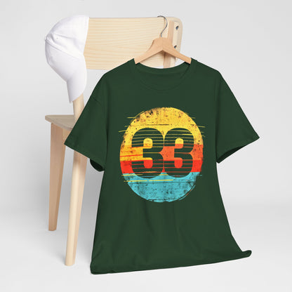 Number "33" Cool T-shirt design