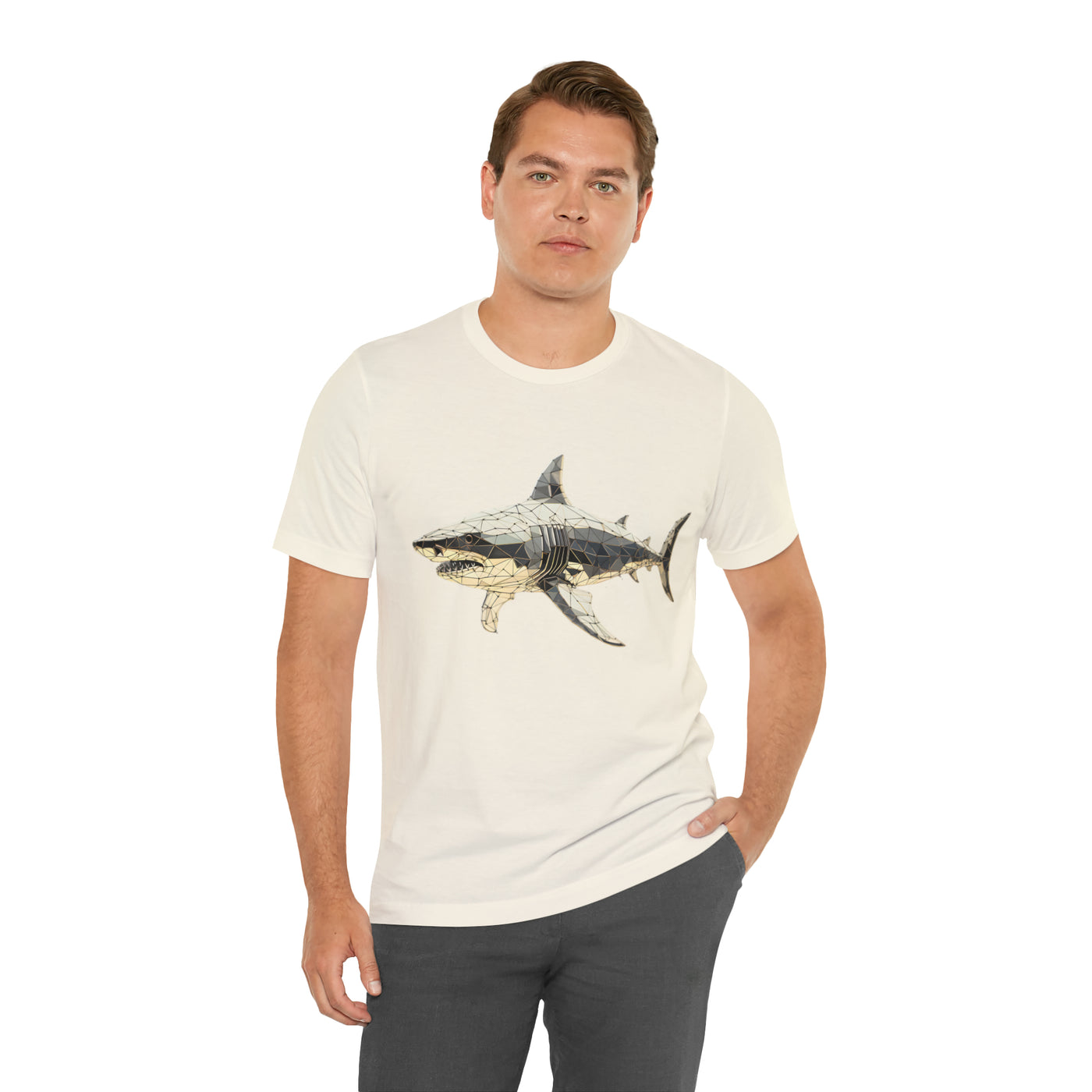 Fishy art collection: Shark triangulation design