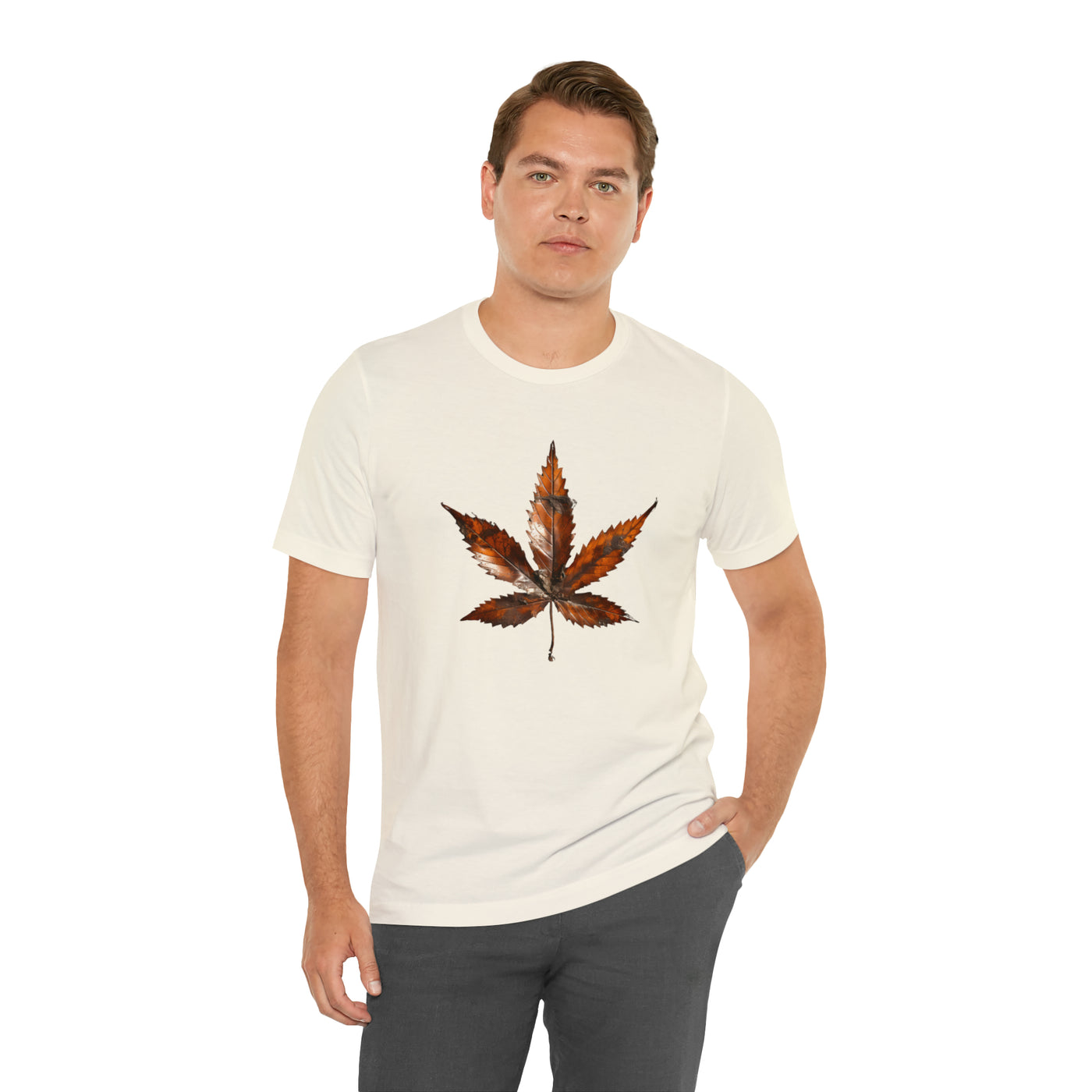 Cannabis art collection: Rusted metal cannabis leaf