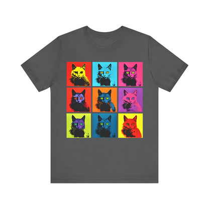 9 Andrew Warhol Style Cats T-shirt design