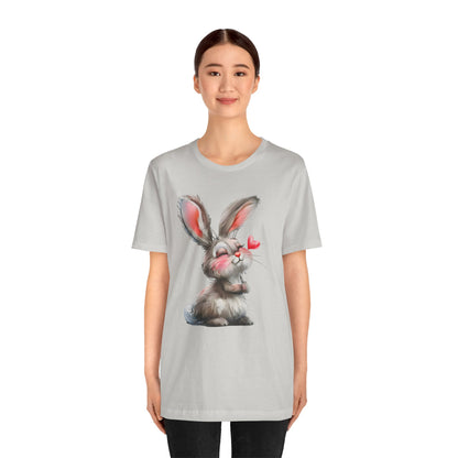 Love Bunny With a Heart T-shirt desing