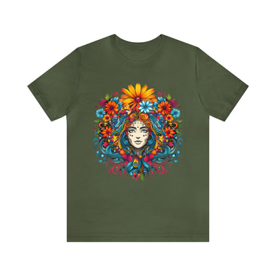 Flower power collection: Girl in Floral Splash Design