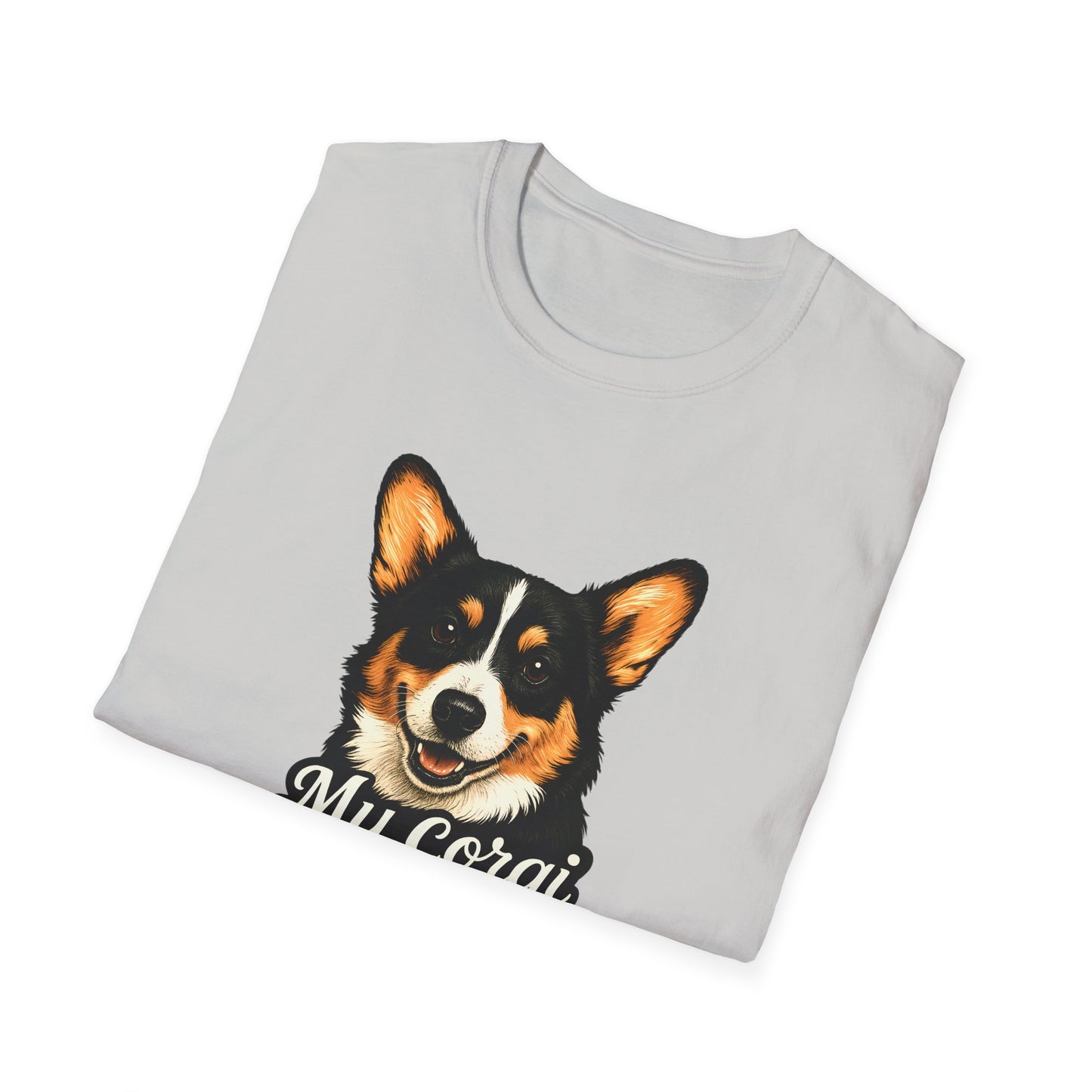 Corgi Lover T-Shirt - My Corgi Thinks I'm Great, Cute Dog Tee, Pet Owner Gift, Animal Lover Apparel, Funny Dog Shirt