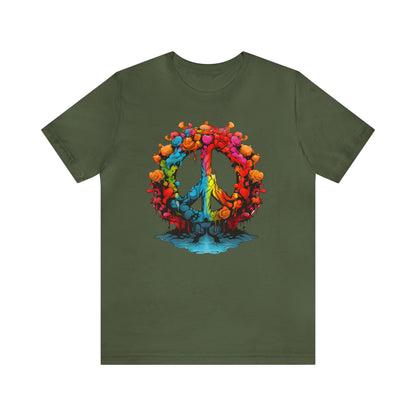 SAY NO TO WAR COLLECTION: PEACE AND LOVE SIGN IN BRIGHT COLORS