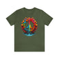 SAY NO TO WAR COLLECTION: PEACE AND LOVE SIGN IN BRIGHT COLORS